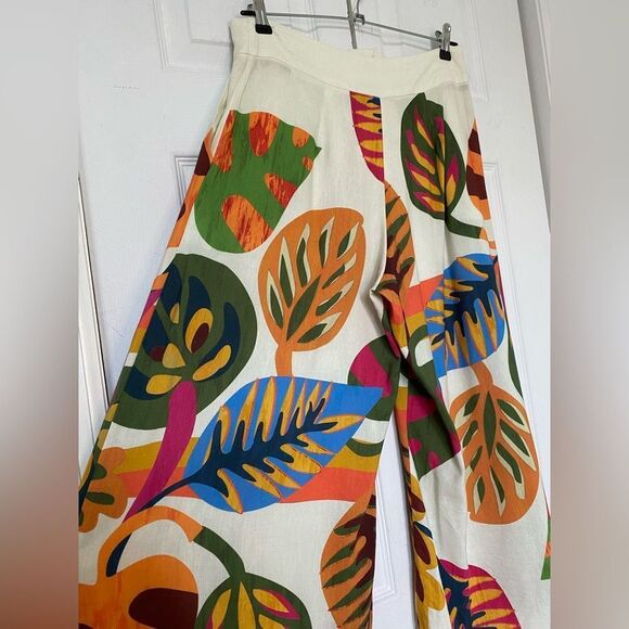 Farm Rio for Anthropologie Cropped Wide-Leg Pants - Picture 6 of 15